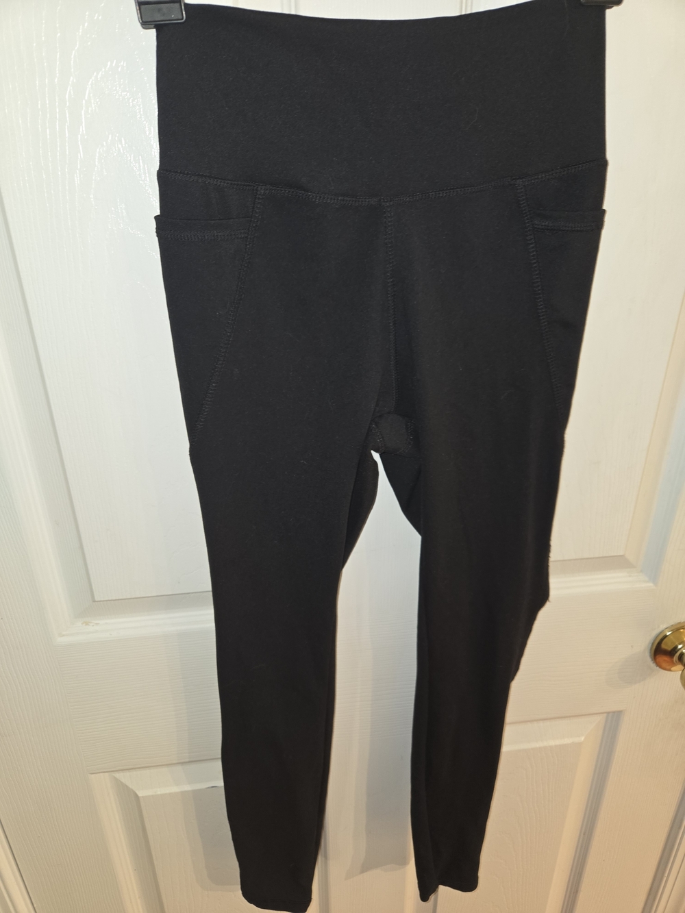Danskin Women's XS Black High-Waist Leggings with Side Pockets